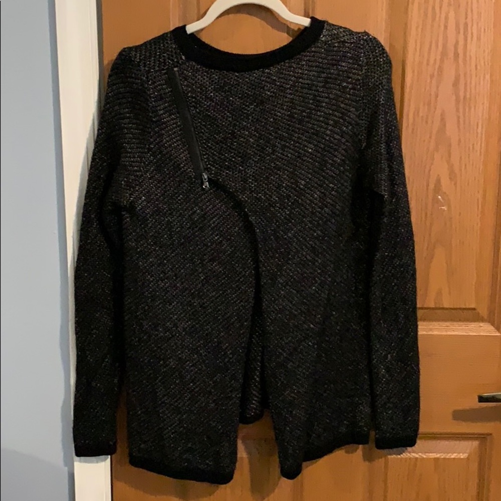 Kenneth Cole Allen Back Zipper Sweater